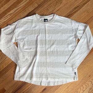The North Face small cotton Long Sleeve Crewneck Tee - Off-White